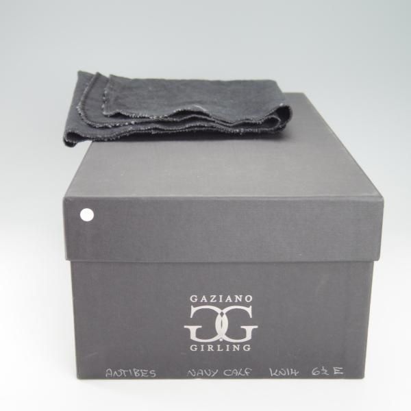 極上★(英)ガジアーノ&ガーリング 6.5E【モデル定価￥242,000-★ANTIBES/アンティーブス】KN14ラスト/ローファー/紺/GAZIANO&GIRLING★g797