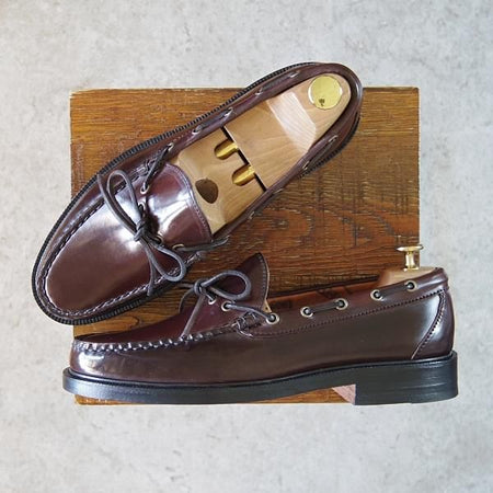 未使用★(米)YUKETEN/ユケテン 9C【定価￥118,800-★コードバン仕様/(米)ホーウィン社】705/モカシン/ローファー/赤茶/メンズ★g817