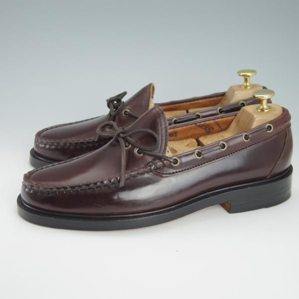 未使用★(米)YUKETEN/ユケテン 9C【定価￥118,800-★コードバン仕様/(米)ホーウィン社】705/モカシン/ローファー/赤茶/メンズ★g817