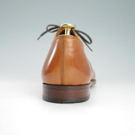 極美品★(英)グレンソン 7.5E【定価￥74,800-★MACCLESFIELD/クォーターブローグ】カーフ/茶/メンズ/GRENSON★g818