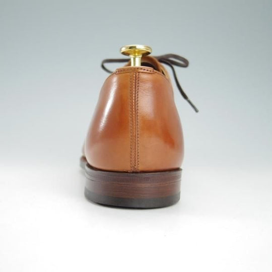 極美品★(英)グレンソン 7.5E【定価￥74,800-★MACCLESFIELD/クォーターブローグ】カーフ/茶/メンズ/GRENSON★g818