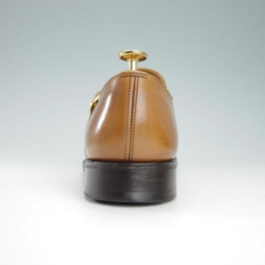 ★チャーチ 70F/UK7【貴重★100ラスト/Westbury】ウェストバリー/4都市ロゴ/モンクストラップ/カーフ/茶/メンズ/Church's★g820