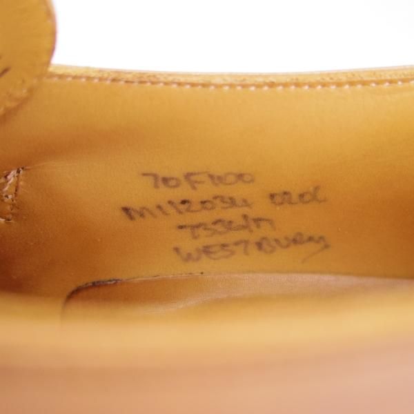 ★チャーチ 70F/UK7【貴重★100ラスト/Westbury】ウェストバリー/4都市ロゴ/モンクストラップ/カーフ/茶/メンズ/Church's★g820