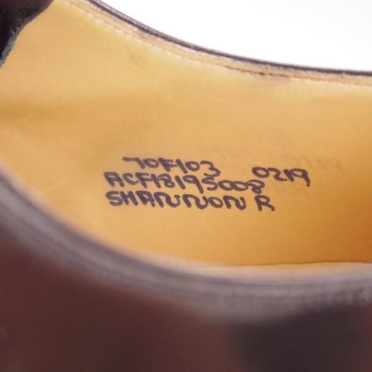 極美品★チャーチ 70F/UK7【定価￥130,900-★ダイナイトソール仕様/SHANNON R】シャノン/103ラスト/プレーントゥ/黒/Church's★g821