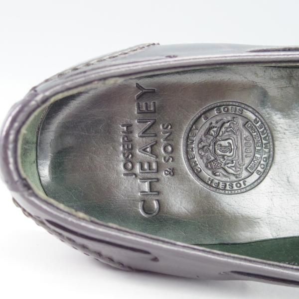 極美品★(英)チーニー 7F【定価￥78,100-★ダイナイトソール仕様/HARRY R】ハリー/214ラスト/タッセルローファー/黒/CHEANEY★g822