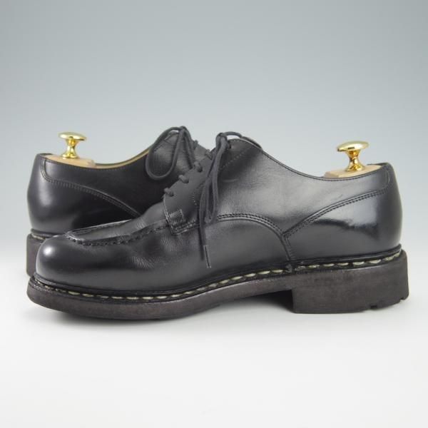 極上★パラブーツ SIZE 5【定価￥71,500-★シャンボード/CHAMBORD】TEXソール/リスレザー/NOIR/黒/Uチップ/メンズ/Paraboot★g823