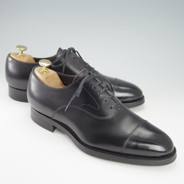極美品★三陽山長 SIZE 7【現行定価￥75,900-★友二郎/R2010ラスト】ストレートチップ/カーフ/黒/メンズ/SanyoYamacho★g824