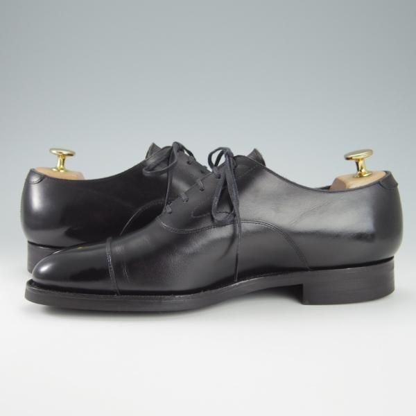 極美品★三陽山長 SIZE 7【現行定価￥75,900-★友二郎/R2010ラスト】ストレートチップ/カーフ/黒/メンズ/SanyoYamacho★g824