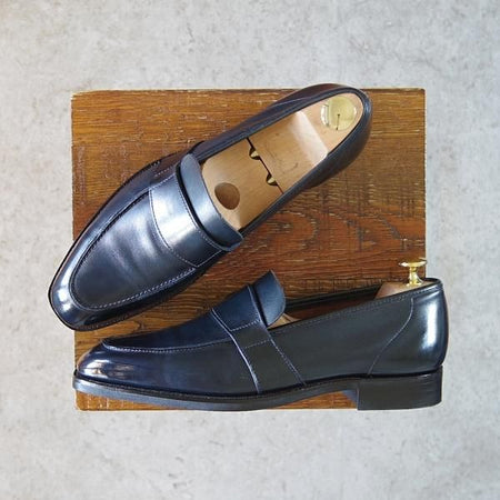 ★クロケット&ジョーンズ 6E【ダイナイトソール仕様★(英)ジョージ・クレバリー別注/GEORGE CLEVERLEY】ローファー/Crockett&Jones★g825