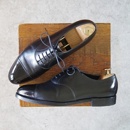 ★宮城興業 6.5D【★ストレートチップ/BENIBANA】ベニバナ/AR76Dラスト/カーフ/黒/メンズ/MIYAGI KOGYO★g826