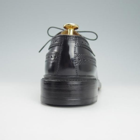 極上★リーガル 24.5EE【貴重★水染めコードバン仕様/インペリアルグレード】ロングウイング/黒/Shell Cordovan/メンズ/REGAL★g830