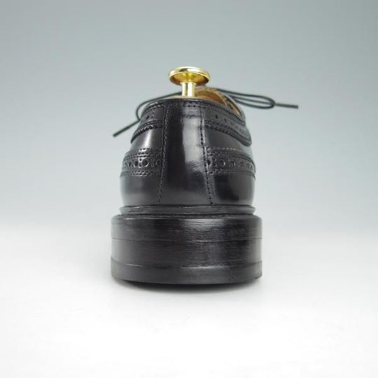 極上★リーガル 24.5EE【貴重★水染めコードバン仕様/インペリアルグレード】ロングウイング/黒/Shell Cordovan/メンズ/REGAL★g830