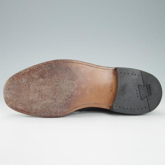 極上★リーガル 24.5EE【貴重★水染めコードバン仕様/インペリアルグレード】ロングウイング/黒/Shell Cordovan/メンズ/REGAL★g830