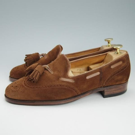 ★クロケット&ジョーンズ 7.5E【貴重70's〜80's★シェットランドフォックス別注/Shetland Fox】タッセルローファー/Crockett&Jones★g831