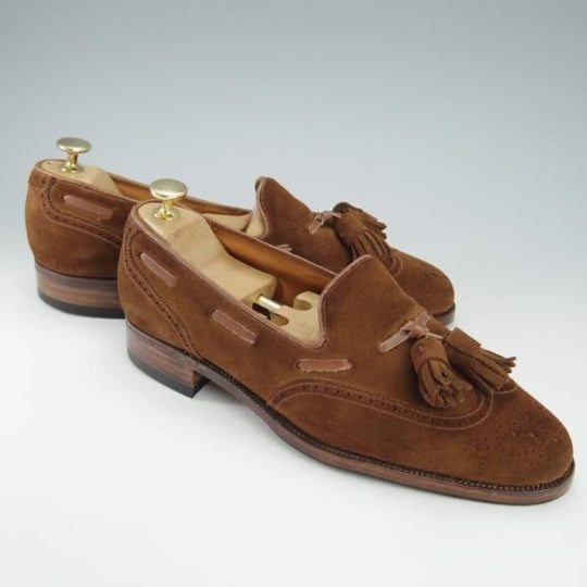 ★クロケット&ジョーンズ 7.5E【貴重70's〜80's★シェットランドフォックス別注/Shetland Fox】タッセルローファー/Crockett&Jones★g831