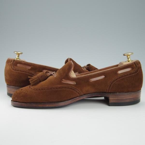 ★クロケット&ジョーンズ 7.5E【貴重70's〜80's★シェットランドフォックス別注/Shetland Fox】タッセルローファー/Crockett&Jones★g831