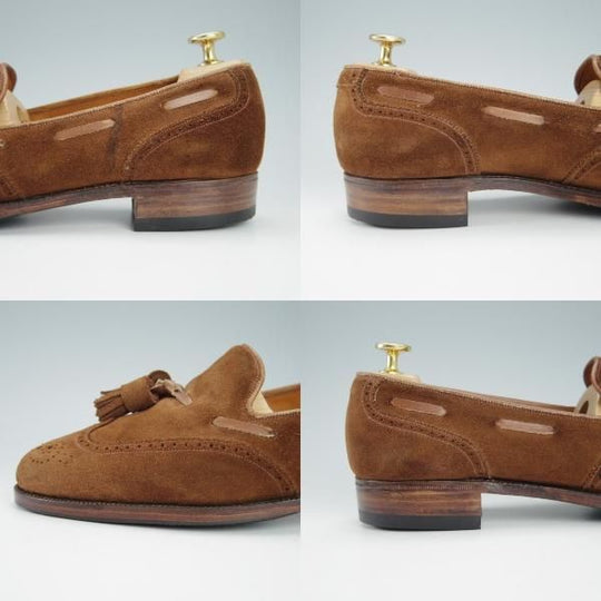 ★クロケット&ジョーンズ 7.5E【貴重70's〜80's★シェットランドフォックス別注/Shetland Fox】タッセルローファー/Crockett&Jones★g831