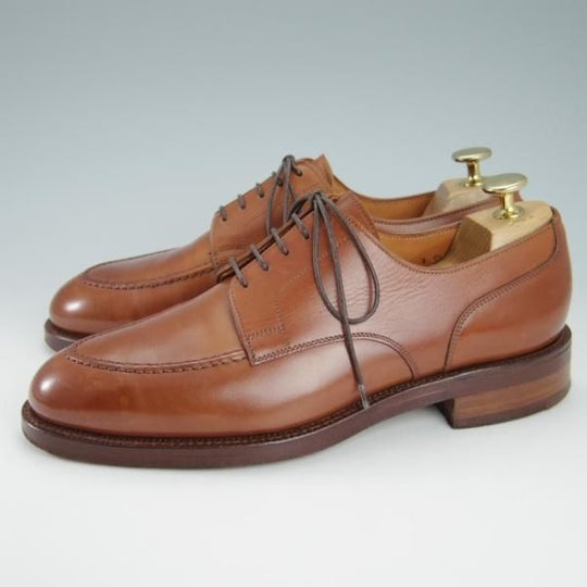 ★クロケット&ジョーンズ UK6.5/US7D【★(米)ラルフローレン別注/POLO Ralph Lauren】Uチップ/カーフ/茶/メンズ/Crockett&Jones★g837