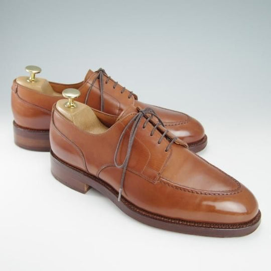 ★クロケット&ジョーンズ UK6.5/US7D【★(米)ラルフローレン別注/POLO Ralph Lauren】Uチップ/カーフ/茶/メンズ/Crockett&Jones★g837