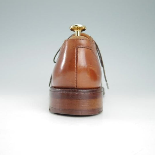 ★クロケット&ジョーンズ UK6.5/US7D【★(米)ラルフローレン別注/POLO Ralph Lauren】Uチップ/カーフ/茶/メンズ/Crockett&Jones★g837