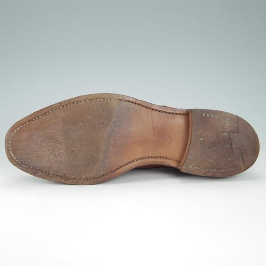 ★クロケット&ジョーンズ UK6.5/US7D【★(米)ラルフローレン別注/POLO Ralph Lauren】Uチップ/カーフ/茶/メンズ/Crockett&Jones★g837