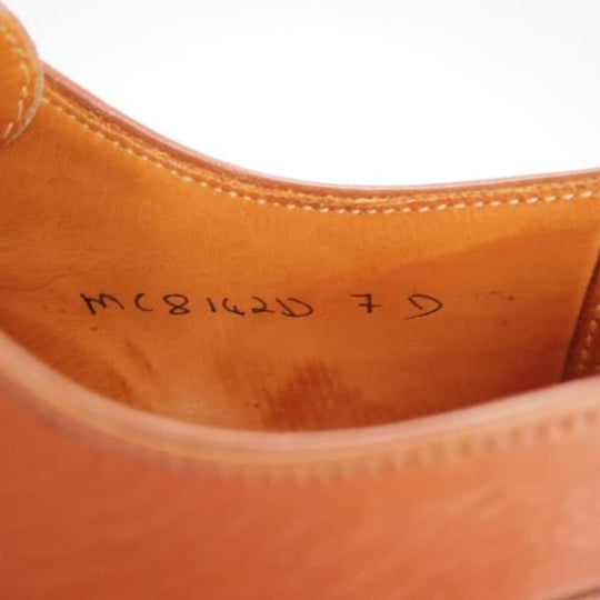 ★クロケット&ジョーンズ UK6.5/US7D【★(米)ラルフローレン別注/POLO Ralph Lauren】Uチップ/カーフ/茶/メンズ/Crockett&Jones★g837