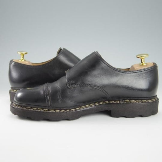 極上★パラブーツ SIZE 5【定価￥74,800-★ウィリアム/WILLIAM】ダブルモンク/リスレザー/NOIR/黒/メンズ/Paraboot★g838