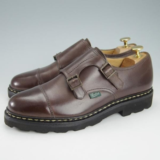未使用★パラブーツ SIZE 6【定価￥74,800-★ウィリアム/WILLIAM】ダブルモンク/リスレザー/CAFE/カフェ/メンズ/Paraboot★g842