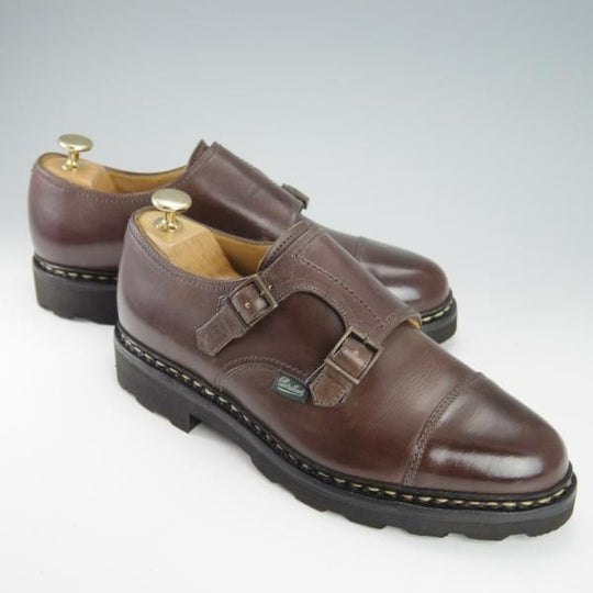未使用★パラブーツ SIZE 6【定価￥74,800-★ウィリアム/WILLIAM】ダブルモンク/リスレザー/CAFE/カフェ/メンズ/Paraboot★g842