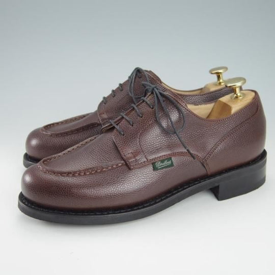未使用★パラブーツ SIZE 6【モデル定価￥77,000-★ドレス仕様シャンボード/CHAMBORD】Uチップ/グレインレザー/濃茶/Paraboot★g843