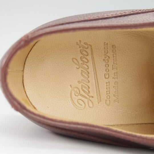 未使用★パラブーツ SIZE 6【モデル定価￥77,000-★ドレス仕様シャンボード/CHAMBORD】Uチップ/グレインレザー/濃茶/Paraboot★g843