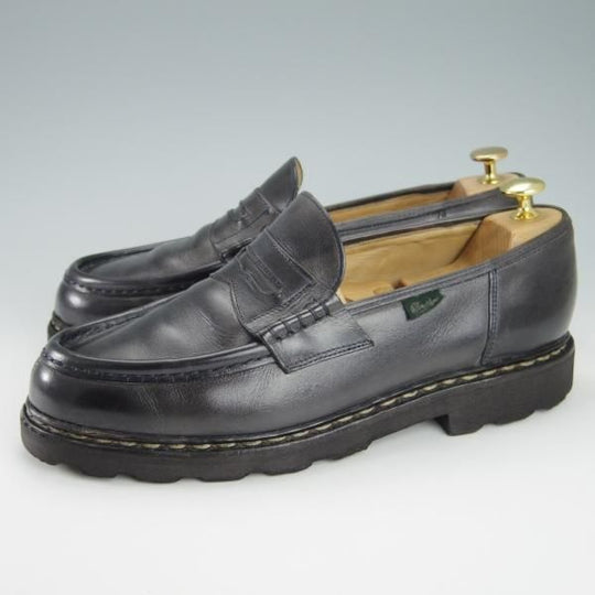 ★パラブーツ SIZE 9【定価￥71,500-★ランス/REIMS/紺/nuit】コインローファー/リスレザー/マルシェソール/メンズ/Paraboot★g844