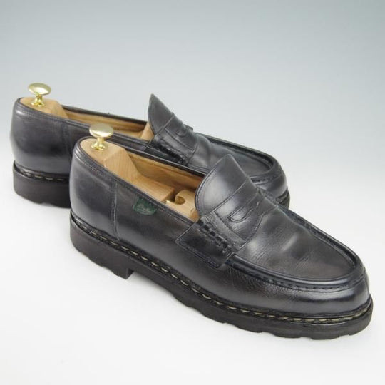 ★パラブーツ SIZE 9【定価￥71,500-★ランス/REIMS/紺/nuit】コインローファー/リスレザー/マルシェソール/メンズ/Paraboot★g844