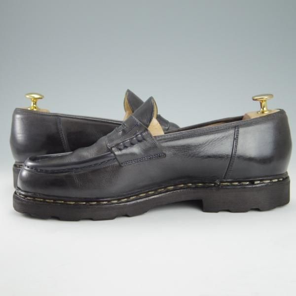 ★パラブーツ SIZE 9【定価￥71,500-★ランス/REIMS/紺/nuit】コインローファー/リスレザー/マルシェソール/メンズ/Paraboot★g844