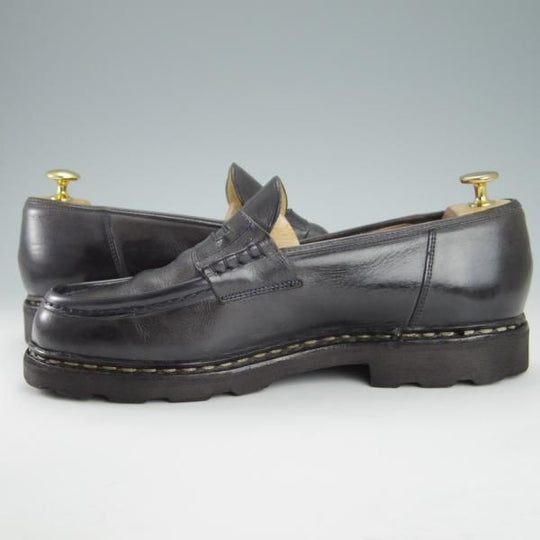 ★パラブーツ SIZE 9【定価￥71,500-★ランス/REIMS/紺/nuit】コインローファー/リスレザー/マルシェソール/メンズ/Paraboot★g844