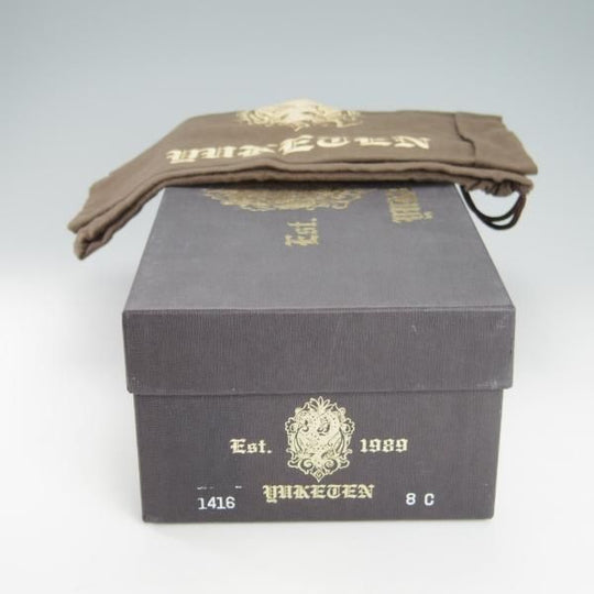 未使用★(米)YUKETEN/ユケテン 8C【定価2,500ドル(27万円程度)★クロコダイル/Genuine Crocodile】モカシン/ローファー/1416/黒/★g845