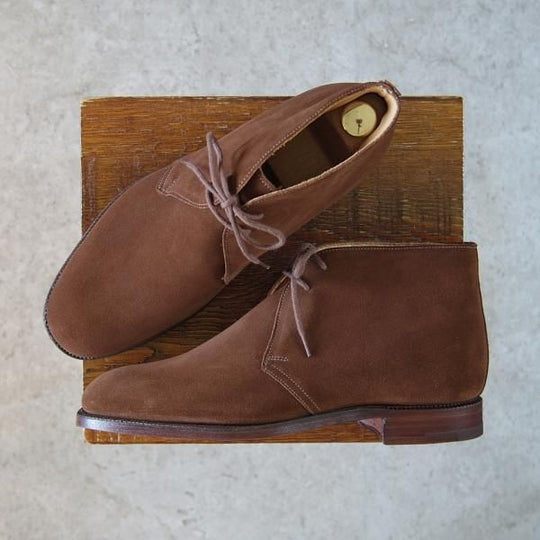 未使用★クロケット&ジョーンズ 6E【定価￥77,000-★CHERTSEY/チャートシー】224ラスト/チャッカブーツ/TABACCO/茶/Crockett&Jones★g846