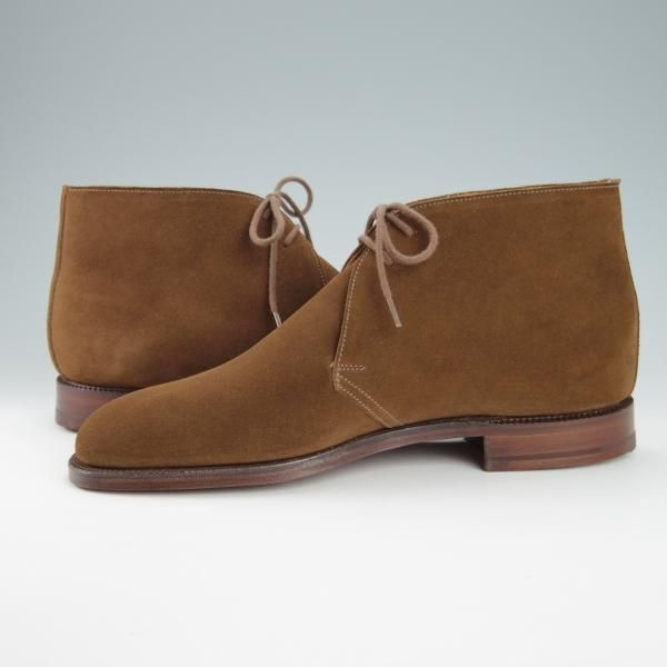 未使用★クロケット&ジョーンズ 6E【定価￥77,000-★CHERTSEY/チャートシー】224ラスト/チャッカブーツ/TABACCO/茶/Crockett&Jones★g846