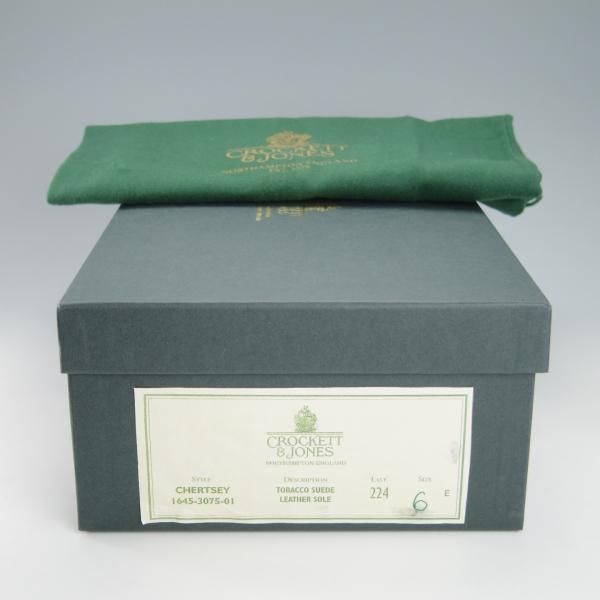 未使用★クロケット&ジョーンズ 6E【定価￥77,000-★CHERTSEY/チャートシー】224ラスト/チャッカブーツ/TABACCO/茶/Crockett&Jones★g846