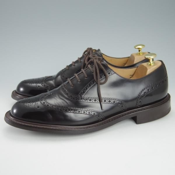 美品★チャーチ 90F/UK9【ダイナイトソール仕様★NORWELL/103ラスト】ROIS CALF/ロイスカーフ/フルブローグ/濃茶/メンズ/Church's★g847