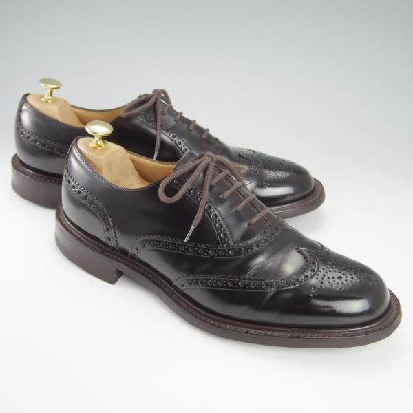 美品★チャーチ 90F/UK9【ダイナイトソール仕様★NORWELL/103ラスト】ROIS CALF/ロイスカーフ/フルブローグ/濃茶/メンズ/Church's★g847