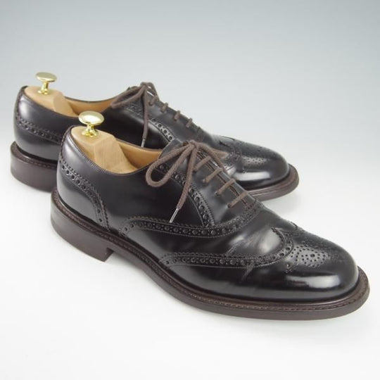 美品★チャーチ 90F/UK9【ダイナイトソール仕様★NORWELL/103ラスト】ROIS CALF/ロイスカーフ/フルブローグ/濃茶/メンズ/Church's★g847