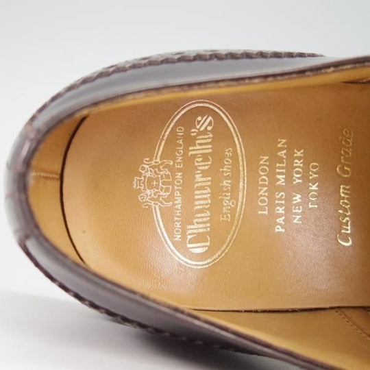 美品★チャーチ 90F/UK9【ダイナイトソール仕様★NORWELL/103ラスト】ROIS CALF/ロイスカーフ/フルブローグ/濃茶/メンズ/Church's★g847