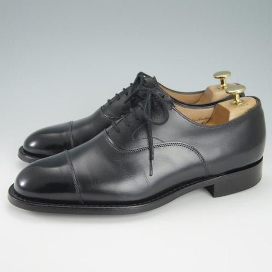 美品★(英)チーニー 6.5F【定価￥78,100-★ダイナイトソール仕様/ALFRED R】125ラスト/ストレートチップ/カーフ/黒/メンズ/CHEANEY★g848