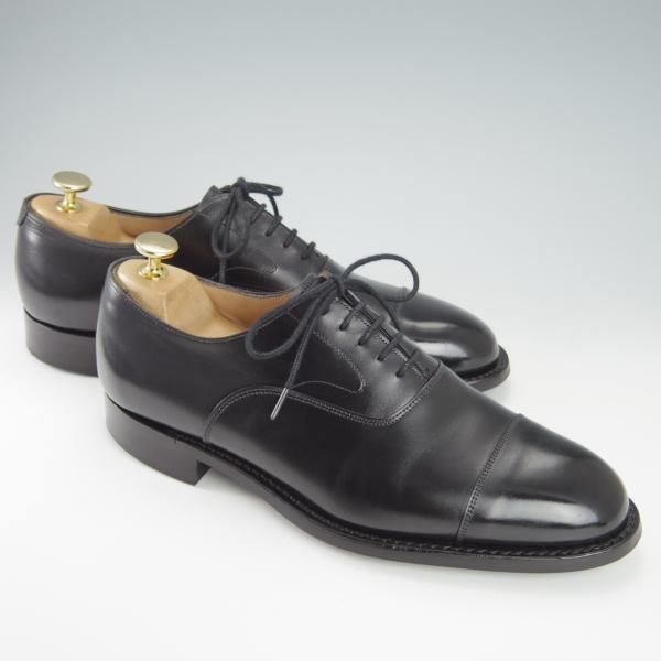 美品★(英)チーニー 6.5F【定価￥78,100-★ダイナイトソール仕様/ALFRED R】125ラスト/ストレートチップ/カーフ/黒/メンズ/CHEANEY★g848