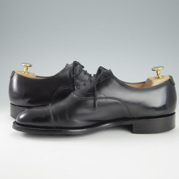 美品★(英)チーニー 6.5F【定価￥78,100-★ダイナイトソール仕様/ALFRED R】125ラスト/ストレートチップ/カーフ/黒/メンズ/CHEANEY★g848