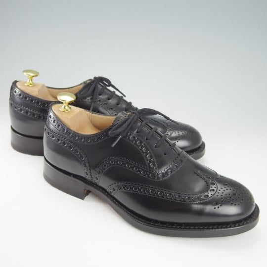 新品★チャーチ 60F/UK6【定価￥124,300-★BURWOOD/バーウッド】81ラスト/5都市ロゴ/ポリッシュドバインダーカーフ/黒/Church's★g849