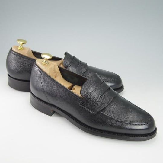 極美品★クロケット&ジョーンズ 6.5E【定価￥86,900-★ダイナイトソール仕様/HARVARD 2】コインローファー/黒/Crockett&Jones★g850