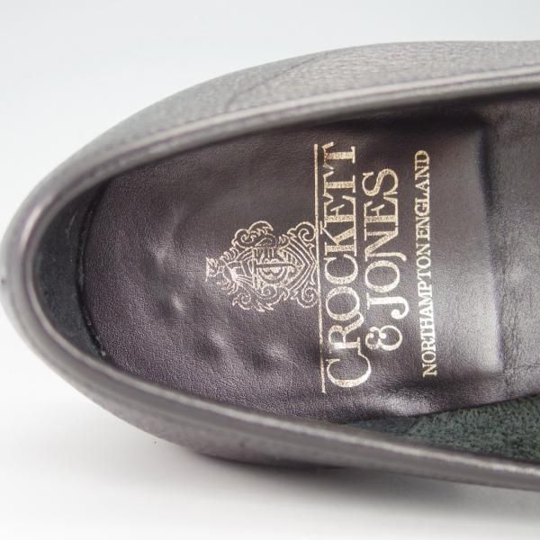極美品★クロケット&ジョーンズ 6.5E【定価￥86,900-★ダイナイトソール仕様/HARVARD 2】コインローファー/黒/Crockett&Jones★g850