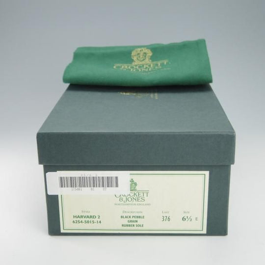 極美品★クロケット&ジョーンズ 6.5E【定価￥86,900-★ダイナイトソール仕様/HARVARD 2】コインローファー/黒/Crockett&Jones★g850